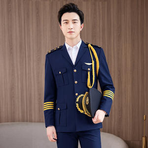 カスタム最新デザインセキュリティガード制服男女兼用ポリエステルコットンシルクフィット作業服オフィスウェアセレモニアルユニフォーム春 - Product Image 3