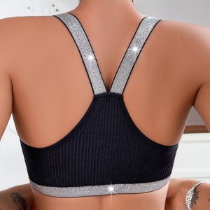 <span class=keywords><strong>Reggiseno</strong></span> Sexy da Donna Stile Europeo-Americano, Schiena Scoperta, Effetto Push-Up, Chiusura Laterale a Y, <span class=keywords><strong>Argento</strong></span> - Product Image 2