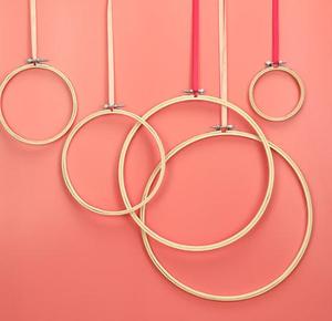 Cerchi da Ricamo in Bambù Ecologici Fai-da-Te da 4 Pollici, Cerchi Rotondi in Legno per Punto Croce, Anelli Rotondi per Arte, Artigianato e Cucito - Product Image 1