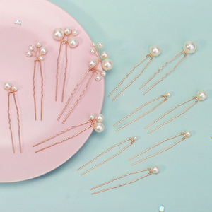 Pinces à cheveux polyvalentes pour tous les jours, confortables pour les accessoires <span class=keywords><strong>photo</strong></span>, 12 pinces à cheveux en perles pour tous les âges, accessoires capillaires décontractés - Product Image 5