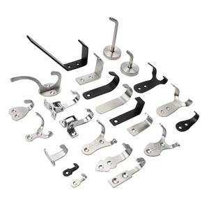 <span class=keywords><strong>Patère</strong></span> murale double en acier inoxydable, design moderne et épuré, pour salle de bain et hôtel, noire, pour peignoirs, installation murale arrière, croisée - Product Image 5