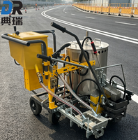 Machine de marquage routier thermoplastique à moteur électrique haute efficacité, alimentée par batterie, pour autoroute et parking