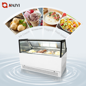 Vetrina Refrigerata da Banco per Gelato Commerciale con Porta in Vetro per Supermercati - Product Image 3