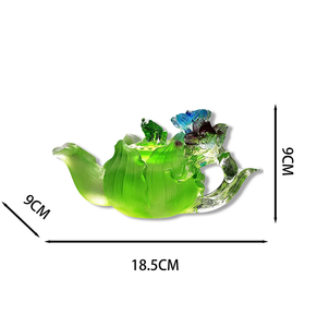 Artesanato Liuli Cristal Pote Em Forma De Tigela De Cristal Vitrificado Ornamento Outros Artesanato De Cristal
