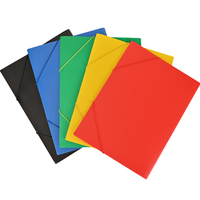 Carpeta de plástico con mangas de bolsillo A4 Carpeta de documentos con cierre elástico Carpeta de oficina