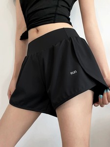 Pantaloncini Estivi <span class=keywords><strong>da</strong></span> <span class=keywords><strong>Donna</strong></span> Personalizzati OEM/ODM, Nuovi Shorts a Vita Alta Elasticizzati, Pantaloni Sportivi Casual per Yoga - Product Image 5