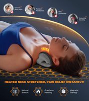 Relaxant pour le cou et les épaules avec taie d'oreiller de thérapie magnétique TMJ soulagement de la douleur civière de cou oreiller de cou dispositif de traction cervicale