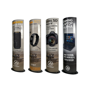 Custom Cardboard Floor <strong>Display</strong> Stand Cylindrical <strong>Paper</strong> POP <strong>Display</strong> for Retail POP up <strong>Advertising</strong> Standee - Product Image 6