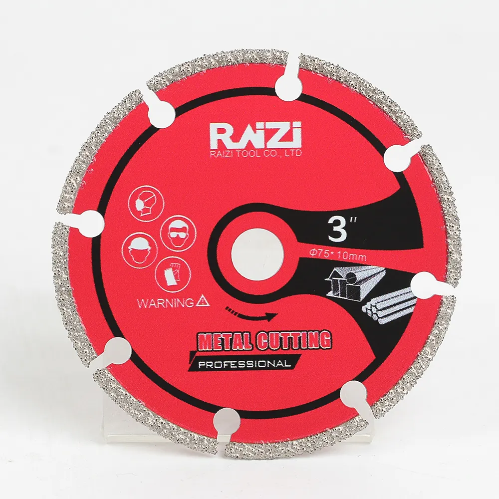 Raizi 3 4 4.5 5 Inch Diamond Metal Cutting Saw Blade For Steel, Sheet Metal, Non Ferrous Metal Cut Off Saw