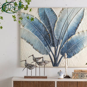 American Style Entryway Relief Mural Rectangle Metal <b>Frame</b> Painted Art Wall Decor <b>For</b> Living Room Bedroom Study Entryway - Product Image 4