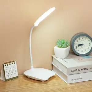 Lampu meja pintar LED, lampu meja sentuh dapat dilipat dapat diredupkan, pelindung mata 2022, lampu USB untuk siswa malam membaca buku kantor