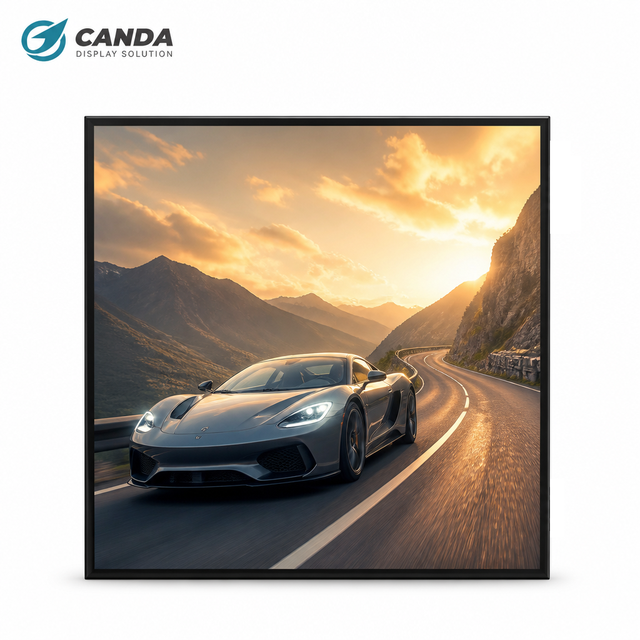 33 Inch Square LCD Monitor 1920x1920 1:1 Aspect Ratio 60Hz LVDS TFT Display for Jewelry Store Watch Shop Advertising Brightness
