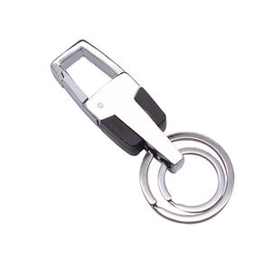 <span class=keywords><strong>Porte</strong></span>-clés en cuir de <span class=keywords><strong>luxe</strong></span> pour hommes styliste avec logo personnalisé <span class=keywords><strong>Porte</strong></span>-clés en fer inoxydable de <span class=keywords><strong>marque</strong></span> pour hommes pour la promotion - Product Image 2