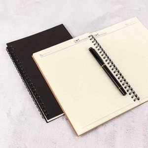 Wholesale High Quality Black Cover Spiral Planner Notebook with Customized Logo Office Supplies Journals Stationery - Product Image 4