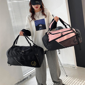 Borse da ballo con logo personalizzato con ragazze nere Weekend palestra donna grande <span class=keywords><strong>borsone</strong></span> da viaggio sport da <span class=keywords><strong>nuoto</strong></span> borsa da ballo - Product Image 4
