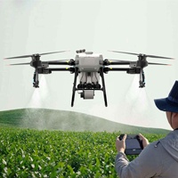 Drone agricole T50 T60 avec buse haute pression pour pulvérisation, drones agricoles UAV pour engrais et granulés