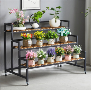 Fabricant Vente <span class=keywords><strong>en</strong></span> gros Porte-fleurs mobile multicouche <span class=keywords><strong>Escalier</strong></span> de balcon Stockage de plantes sur pied pour la maison et le jardin - Product Image 4