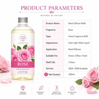 Recharge de diffuseur à bâtonnets de luxe haut de gamme pour aromathérapie, parfum naturel pour voiture, maison, hôtel, décoration, recharge d'huile parfumée