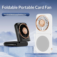 Ventilateur de bureau portable pliable rechargeable par USB avec batterie de 3000 mAh et fonction de banque d'alimentation pour les voyages, le bureau et l'extérieur
