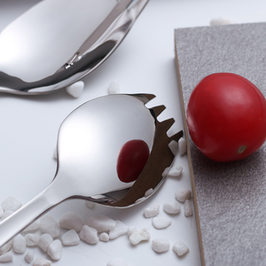 DFU188 Meilleure vente Cuillère-fourchette intégrée en acier inoxydable 304 pour salade et fruits, couverts de service, couverts de table occidentaux pour hôtels - Product Image 5