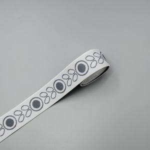 Cinta de satén blanca personalizada, cinta de margaritas, 2,5 cm, cinta de seda, accesorio de ropa amigable para bolsos, materiales ecológicos - Product Image 1