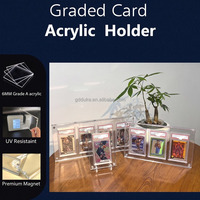 Support de Présentation pour Paquets TCG en Acrylique, Personnalisé en Usine, Résistant aux UV, Écologique, à 4 Emplacements, pour Paquets de Cartes, Montage Facile