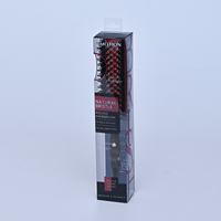 Boîte d'emballage transparente pliable en plastique PET PVC recyclé sur mesure pour brosse à cheveux, peigne, parfum et rouge à lèvres