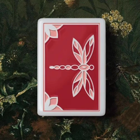 Jeu de Mahjong américain floral Garden Brunch Jade Crane, 160 tuiles avec tapis, tuiles de luxe peintes à la main en acrylique
