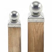 Capuchons de poteau de clôture ronds en acier inoxydable de haute qualité, personnalisés, forme carrée