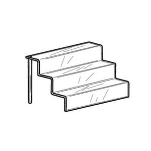 Expositor Acrílico Transparente de Tres Niveles en Forma de U, Estilo Moderno, Portátil y Premium, para Joyería/Cosméticos/Billeteras, para Uso en Escritorio o Estante - Product Image 1