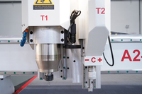 Routeur CNC pour contreplaqué, routeur CNC pour meubles en bois, machine CNC pour le travail du bois avec tête de découpe CCD et couteau vibrant