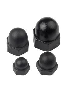 Nylon Eikelkap Dop Koepelmoeren Groothandel Wit/Zwart Plastic Zeshoek Zeskant Zeskant Kop Bout Moer Beschermkap Half Ronde Moer - Product Image 4