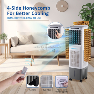 เครื่องทำความเย็นแบบระเหยน้ำไฟฟ้าขนาด 2500 ลิตรต่อชั่วโมง แบบพกพาสำหรับสำนักงาน ระบบทำความเย็นด้วยน้ำ เครื่องทำความเย็นขนาดเล็กสำหรับบ้าน - Product Image 4