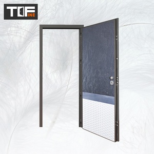 Porte de sécurité en acier galvanisé simple, design moderne et élégant en acier inoxydable, pour la maison, Indonésie - Product Image 4