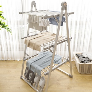 Sèche-linge électrique pliable en aluminium, <span class=keywords><strong>cintre</strong></span> pour vêtements, nouveauté - Product Image 2