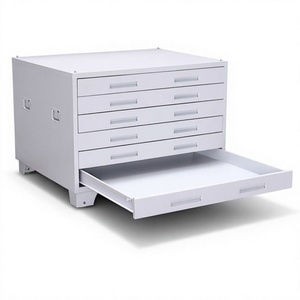 Commercial Engineering <b>Storage</b> Unit Heavy Duty Steel Flat File A1-A4 paper Multi-Layer Map Drawing Document Cabinet with <b>Locker</b> - Product Image 1
