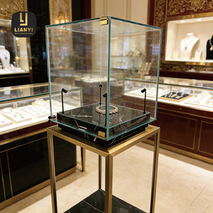 Premium Jewelry <b>Showcase</b> Custom with High Clarity Glass LED Lighting Discreet Security for High Quality Jewelry Displays - Product Image 4