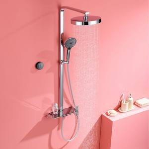 ชุดฝักบัวอาบน้ำแบบทันสมัย หัวฉีดทรงกลม พร้อมหน้าจอแสดงอุณหภูมิ สำหรับใช้ในบ้าน โรงแรม และห้องน้ำ - Product Image 3
