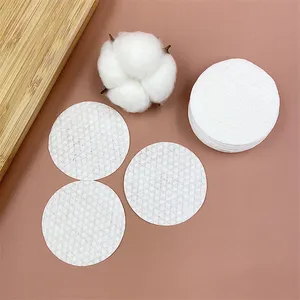 Manufacturer produce nonwoven embossed dots cotton pad for face