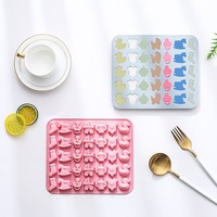 Moule en silicone à 35 cavités sur le thème des bébés, de qualité alimentaire, réutilisable, mignon, magnétique, pour chocolat, bonbons et glaçons DIY