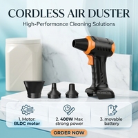 Souffleur de feuilles sans fil portatif en promotion, souffleur électrique à batterie amovible, puissance élevée 80000 tr/min, garantie 1 an, dépoussiéreur à air