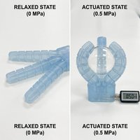 Zachte siliconen rubberen gripperpad voor robotmanipulator, pneumatische pick-and-place, flexibele vingertop