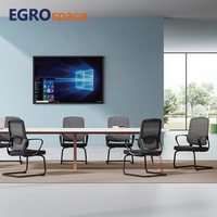 Chaise de bureau en maille EGROspace pour visiteurs, dossier moyen, appui-tête de haute qualité, pour personnel et fabricants