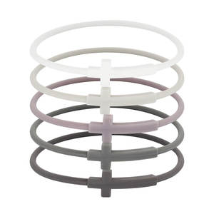 사용자 정의 묵주 팔찌 탄성 십자가 팔찌 세트 다채로운 실리콘 가톨릭 성도기도 종교 예수 팔찌 - Product Image 4