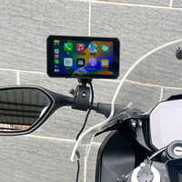 CHIGEE-Velocímetro dual, pantalla inteligente, Carplay, motocicleta, Dvr, navegación, 5 pulgadas, 720p, impermeable