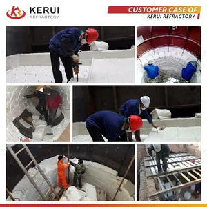 KERUI papan insulasi serat keramik relatif termal untuk kiln semen