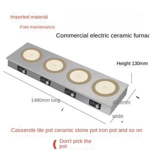 Cuisinière à induction double brûleur haute puissance 3500W, en acier inoxydable, cuisinière électrique, fonctionne sur batterie, pour la maison - Product Image 6