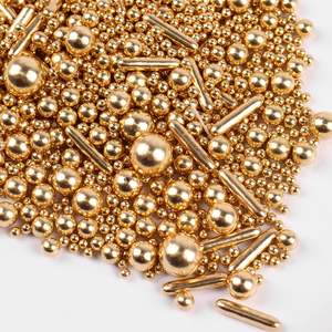 500G <strong>Gold</strong> Silver Pearl <strong>Sprinkles</strong> Candy Pearl Sugar Beads Edible Pearls for <strong>Cake</strong> Decorating Cupcakes Cookies - Product Image 1