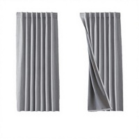 Ensemble de rideaux occultants 100 % style classique pour chambre à coucher, 2 panneaux, isolants thermiques, occultants, à languettes arrière, passe-tringe, lavables en machine