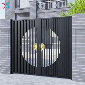 Panneaux de clôture en fer forgé en acier revêtus de poudre galvanisés noirs personnalisés XG pour application de sécurité de jardin extérieur - Product Image 4